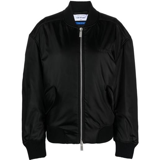 Off-White bomber ny gab con motivo arrows - nero