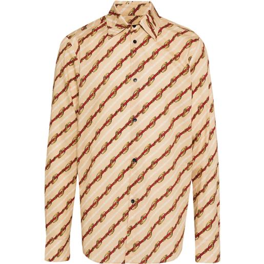 EGONlab. camicia con maniche lunghe - giallo