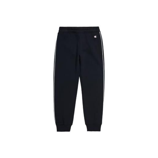 Champion legacy legacy color punch g - ultralight powerblend fleece rib cuff pantaloni da tuta, nero, 11-12 anni bambina fw23