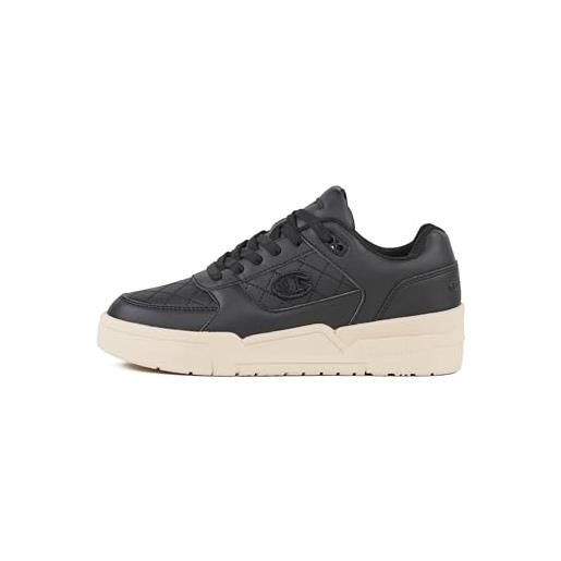 Champion rd18 heritage quilt w low, sneakers donna, nero/sabbia (kk002), 38 eu