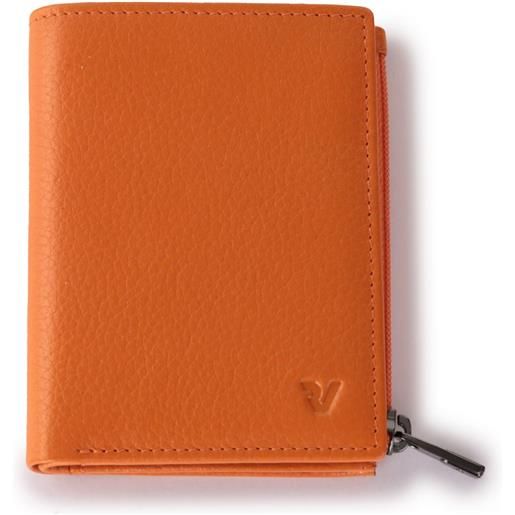 Roncato iron 4.0 portafoglio uomo 9x11x1 cm - arancio
