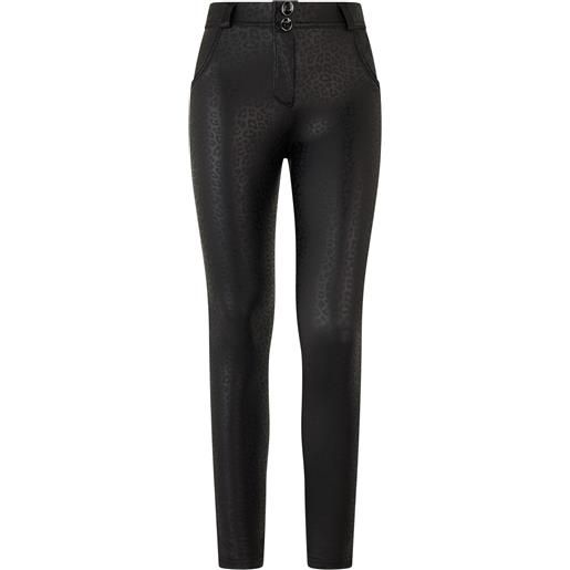 Freddy pantaloni wr. Up® vita regular similpelle stampa leopardata