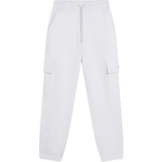 Freddy pantaloni cargo da donna in felpa garzata con fondo elastico