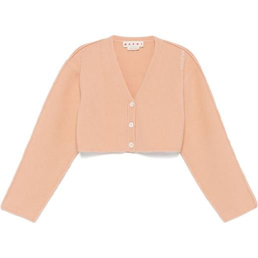 Marni cardigan con ricamo - arancione