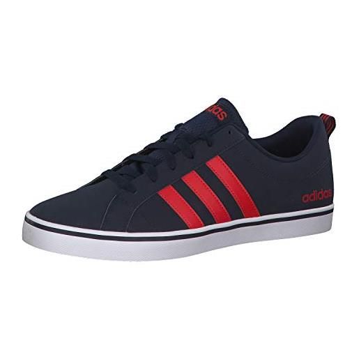 adidas vs pace, scarpe da ginnastica basse uomo, blu (blue navy/white/acid red), 40 2/3 eu