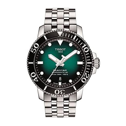 Tissot orologio Tissot seastar 1000 automatico uomo acciaio verde t120.407.11.091.01
