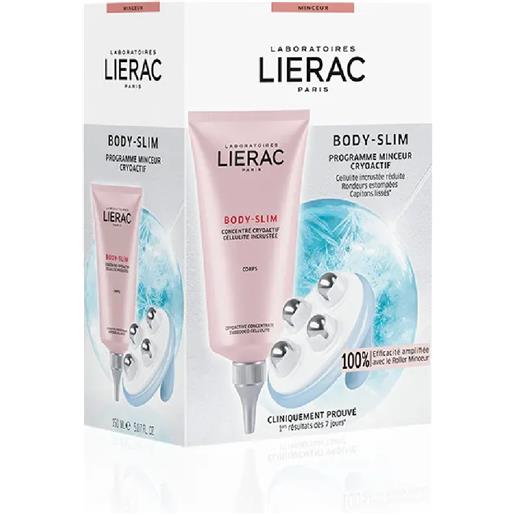 Lierac body slim coffret concentrato crioattivo cellulite 150ml + roller snellente massaggiante