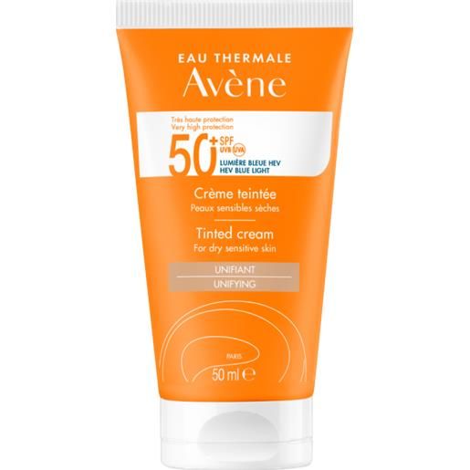 Avène crema solare viso spf50+ colorata senza profumo 50 ml