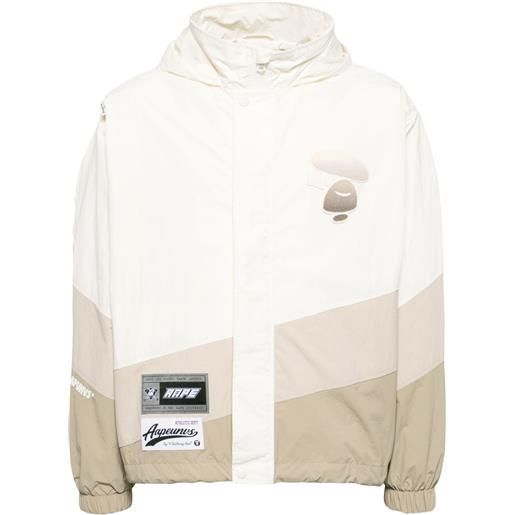 AAPE BY *A BATHING APE® giacca con applicazione - bianco