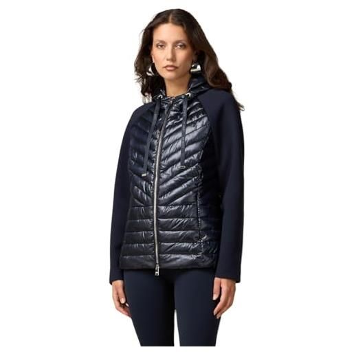 Oltre: piumino lightweight combinato blu. S stagione autunno inverno 2024