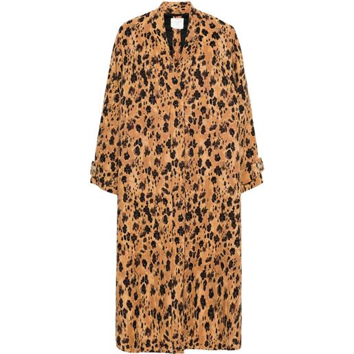 Forte Forte cappotto con stampa - marrone