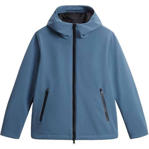 Woolrich giacca pacific soft shell - blu