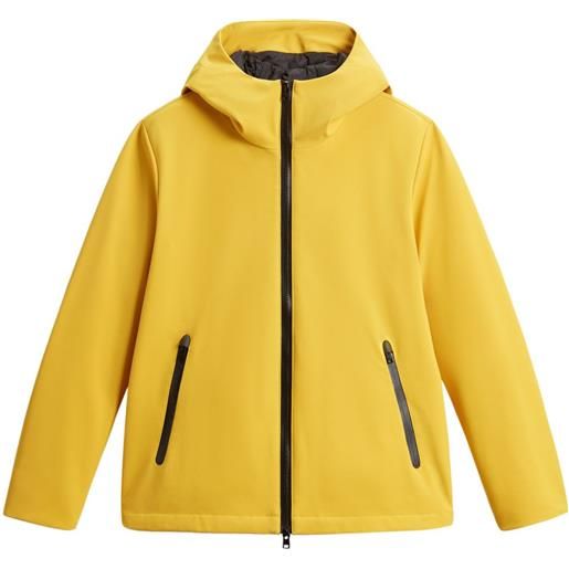 Woolrich giacca pacific soft shell - giallo