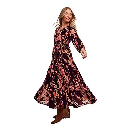 Joe Browns abito da donna in vita con fiori di bacca vestito, 44