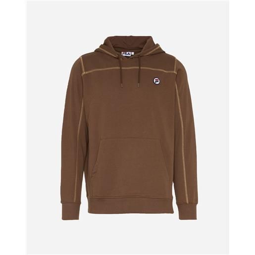 Fila small patch m - felpa - uomo - marrone