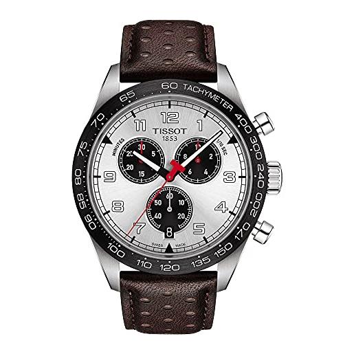Tissot orologio cronografo Tissot prs 516 uomo cinturino pelle t131.617.16.032.00