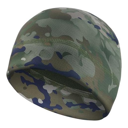KINROCO camouflage beanie berretto caldo camo cappello in pile foderato inverno caccia militare caps(size: 56-62cm/22.0-24.4in, color: d)