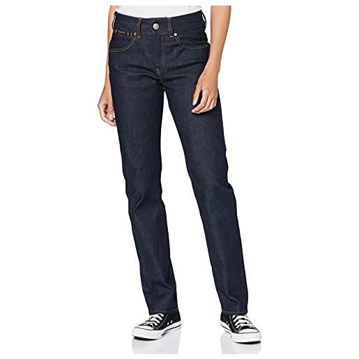 Herrlicher marlies red selvedge jeans a zampa, blu (raw 026), keine angabe /l32 (taglia produttore: 24) donna