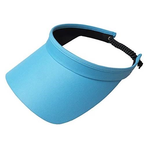 Glove It classic solid coil visor - cappello da donna con visiera, visiera parasole da donna, visiera da golf con bobina, visiera per corsa, tennis