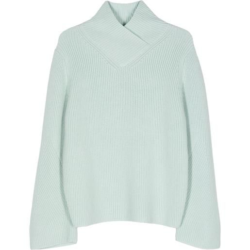 Forte Forte maglione con scollo a incrocio - blu