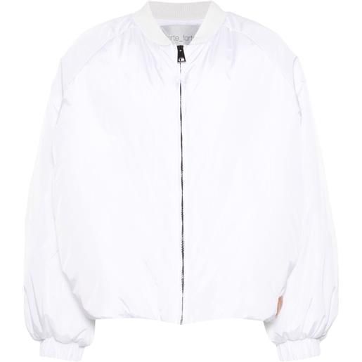 Forte Forte bomber con applicazione - bianco