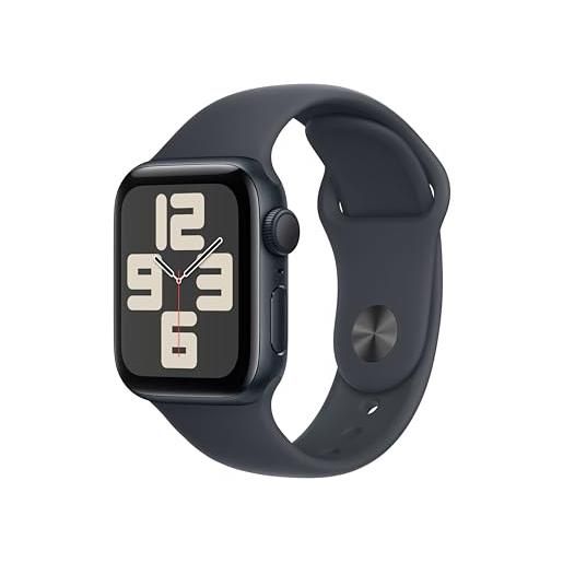Apple watch se (2ª gen. ) gps 40 mm smartwatch con cassa in alluminio mezzanotte e cinturino sport mezzanotte - m/l. Tracker per il fitness e il sonno, app battito, rilevamento incidenti