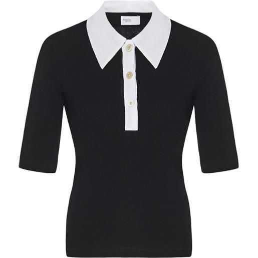 Rosetta Getty t-shirt stile polo - nero