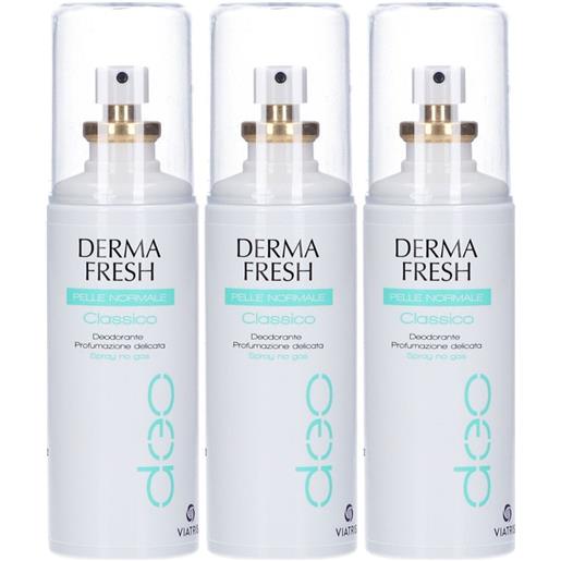 Meda Pharma SpA dermafresh pelle normale classico profumazione delicata set da 3 3x100 ml spray