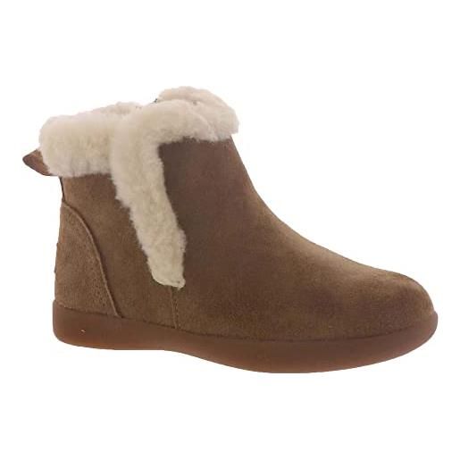 UGG mallya, stivale unisex - bambini e ragazzi, marrone (chestnut suede), 16 eu