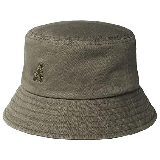 Kangol washed bucket basco, oliva, m uomo