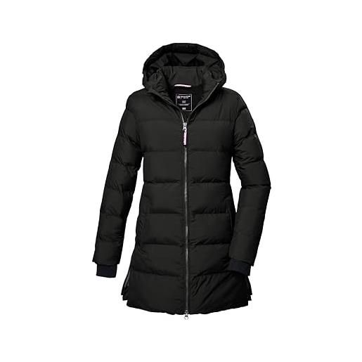 Killtec bambine e ragazze parka trapuntato/parka con cappuccio kow 359 grls qltd prk, dark moss, 128, 42151-000