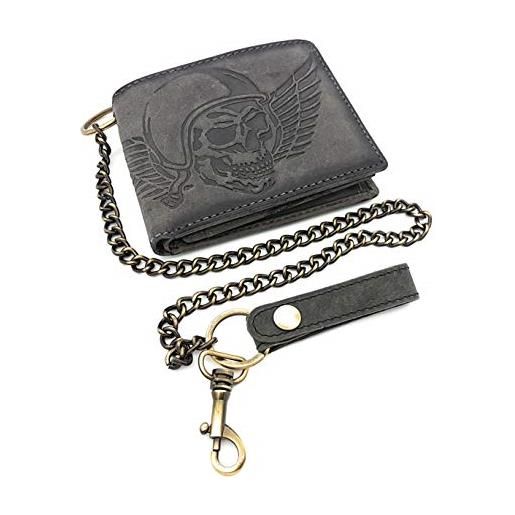 Biker Leas Portafogli Portafoglio Motociclista Portafoglio Biker