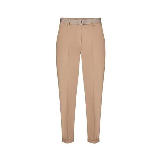 Tommy Hilfiger co twill michelle tapered pant ww0ww34516 pantaloni in tessuto, beige (beige), 40 donna