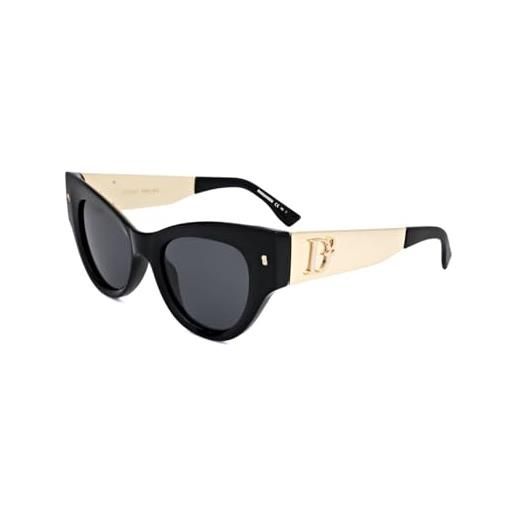 DSQUARED2 d2 0062/s occhiali, black, 49 da donna, nero