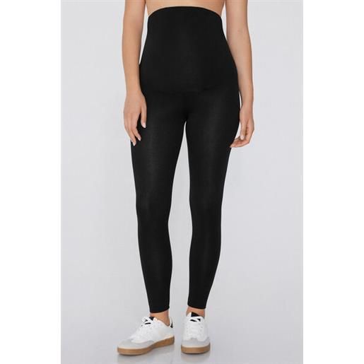 Tezenis leggings in cotone elasticizzato premaman donna nero
