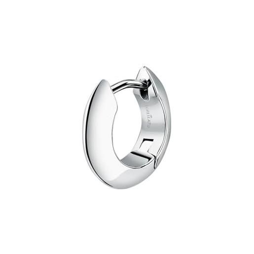 Morellato mono orecchino uomo in acciaio, collezione motown, regalo uomo