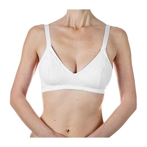 Chicco reggiseno allattamento in cotone, taglia 6d, bianco