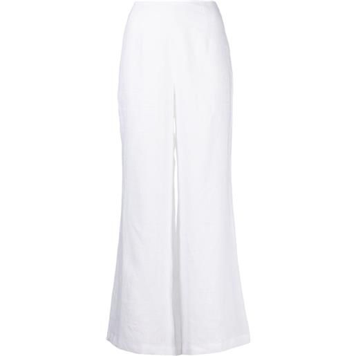 Faithfull the Brand pantaloni svasati ottavio - bianco