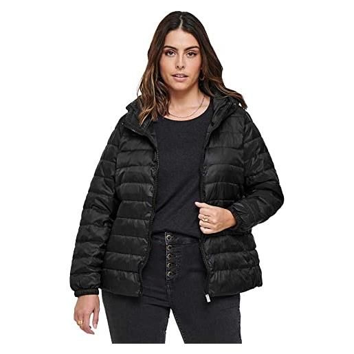 ONLY Carmakoma giacca da donna cartahoe quilted hood otw, nero, m