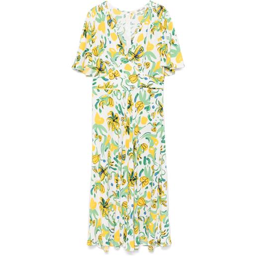 DVF Diane von Furstenberg abito midi vibeke - bianco