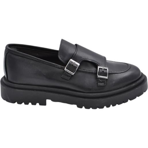 Mocassini Con Fibbia Silver Bourne Uomo - In Pelle Lucida Con Suola Antiscivolo - Foto 6