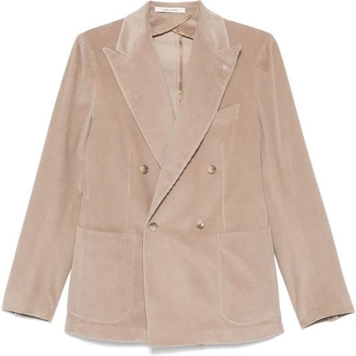 Tagliatore blazer a coste - toni neutri