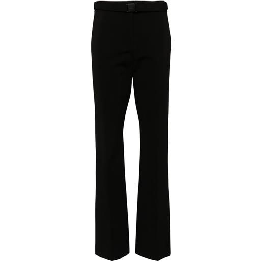 Juun.J pantaloni dritti con fibbia decorativa - nero