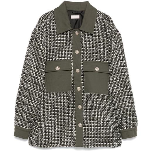 LIU JO giacca bouclé - verde