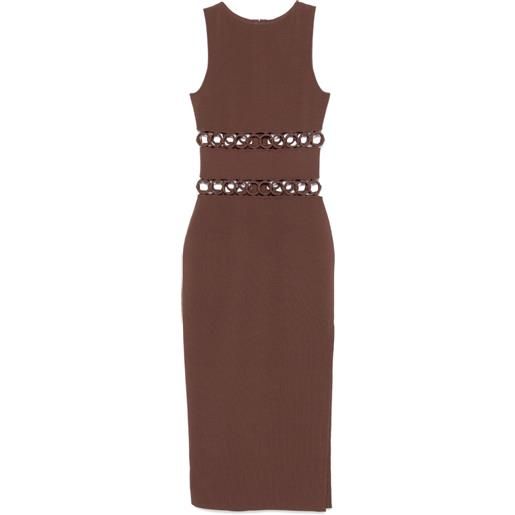 Cult Gaia abito midi river - marrone