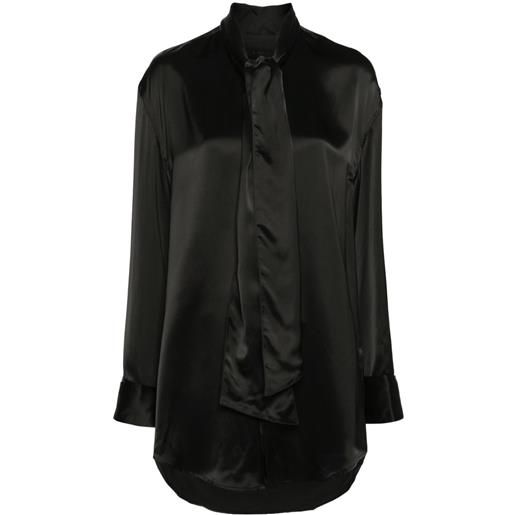 ALAINPAUL camicia con fiocco - nero