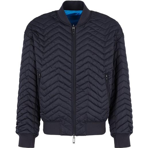 Emporio Armani bomber reversibile - blu