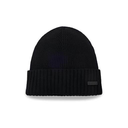 BOSS fati beanie, nero1, taglia unica uomo