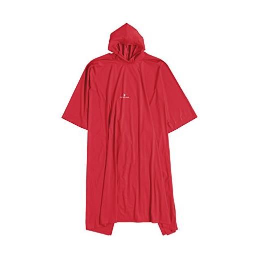 Ferrino poncho junior, mantella unisex, rosso, 120 cm