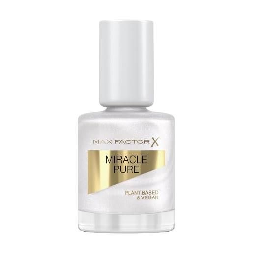 Max Factor miracle pure nail, smalto lucido con colori intensi, con cristalli curativi e ingredienti nutrienti, colore 095 opal coat